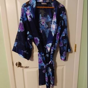 Vintage California Dynasty Lace and Satin Robe